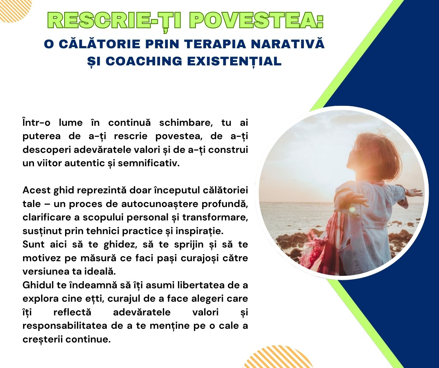 Rescrie-ți povestea: o călătorie prin terapia narativă  și coaching existențial